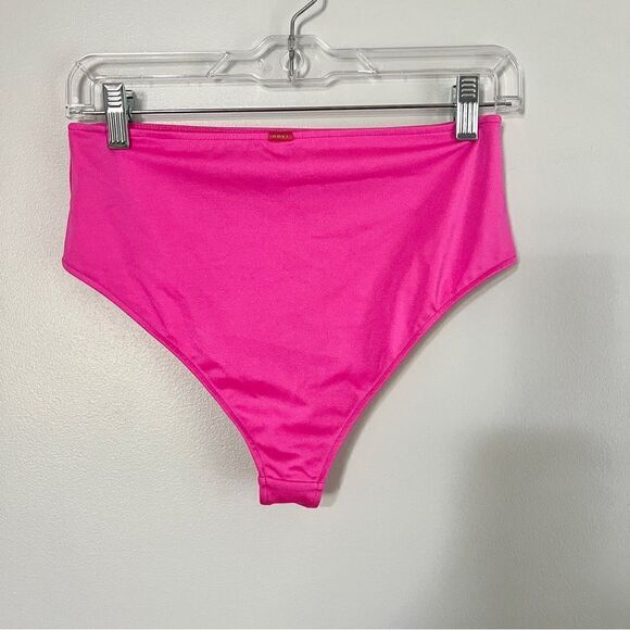 🌺3 FOR $20🌺 - Doll & Co High Waist Bikini Bottom Hot Pink Shimmer M Swimwear - Picture 7 of 8